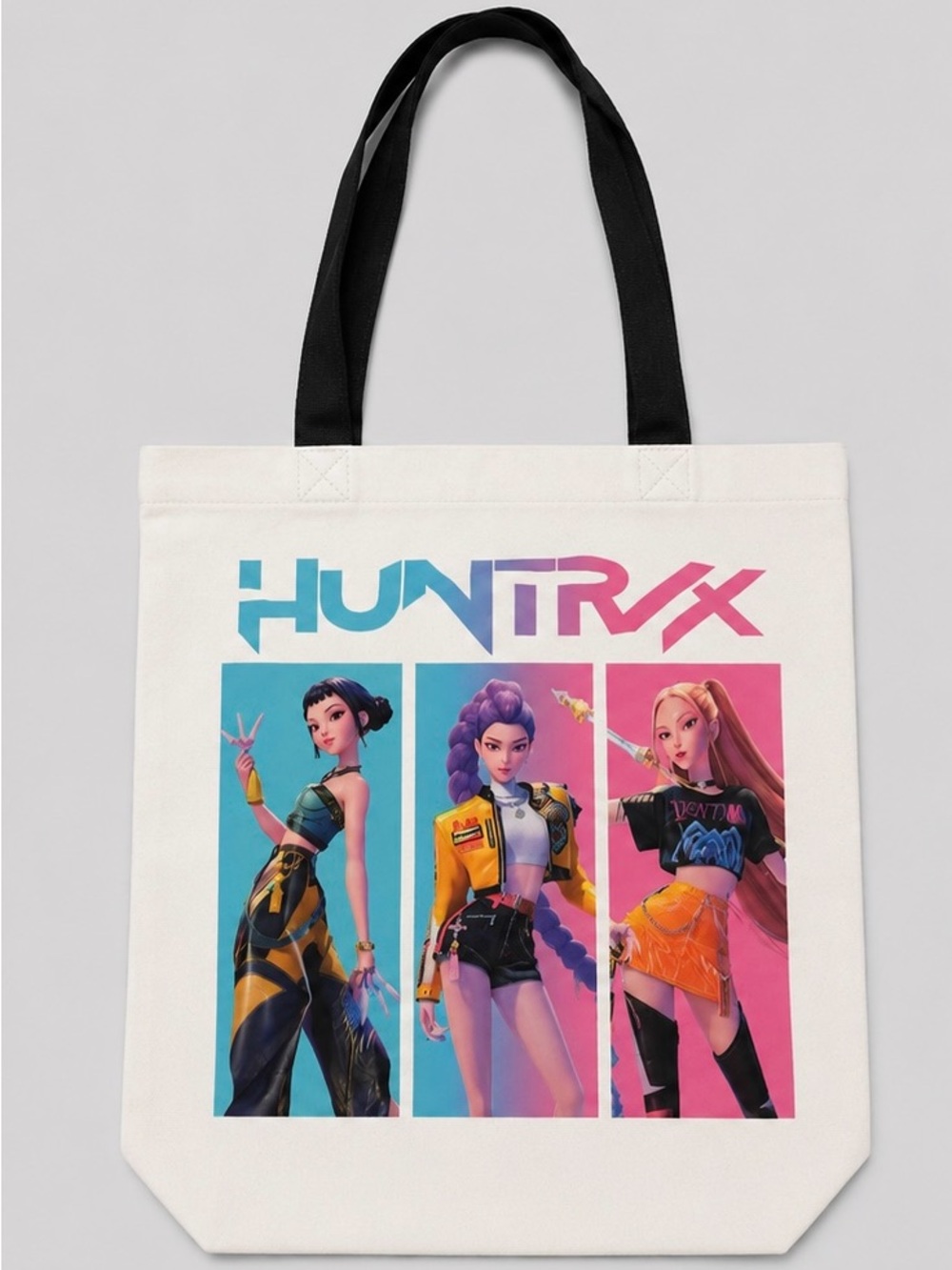 KPOP Demon Hunters Huntrix Tote Bag – Canvas Shoulder Bag